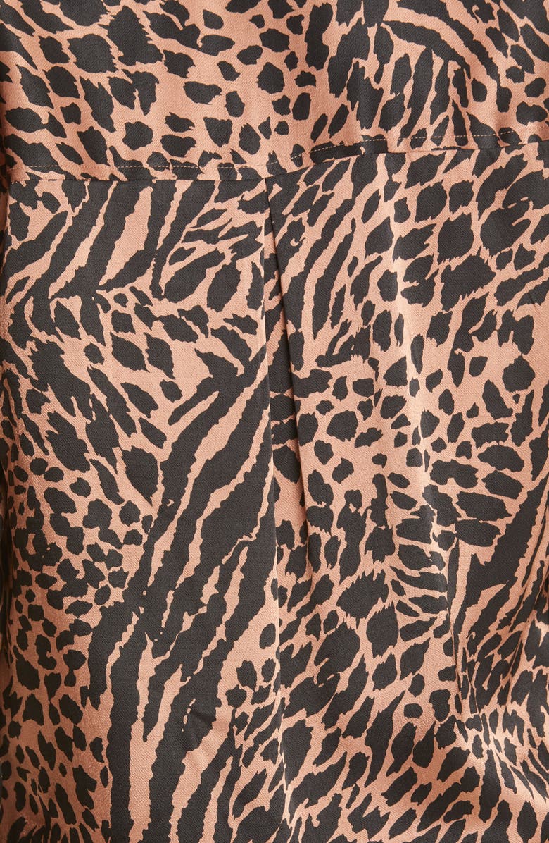 Rails Pearl Animal Print Popover Top, Alternate, color,