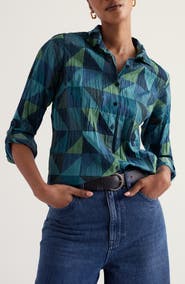 Seasalt Cornwall Larissa Crinkled Organic Cotton Shirt