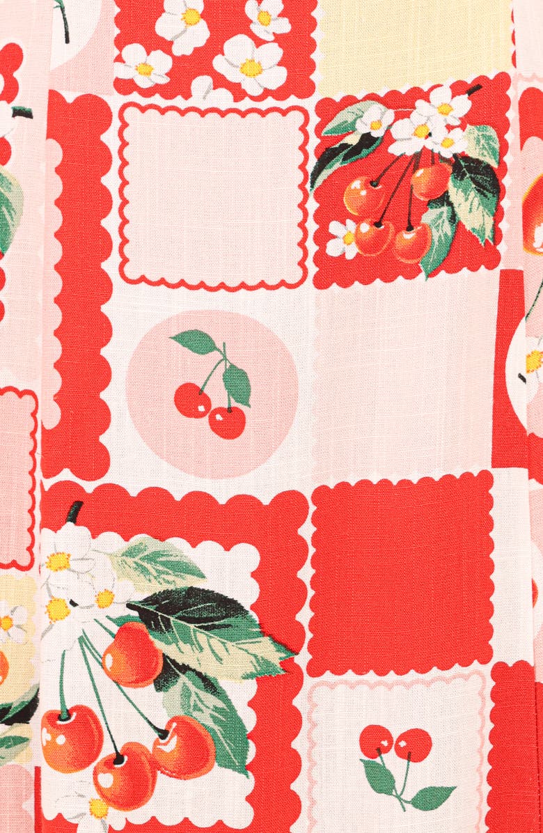 Petal & Pup Keely Cherry Print Miniskirt, Alternate, color, Cherry