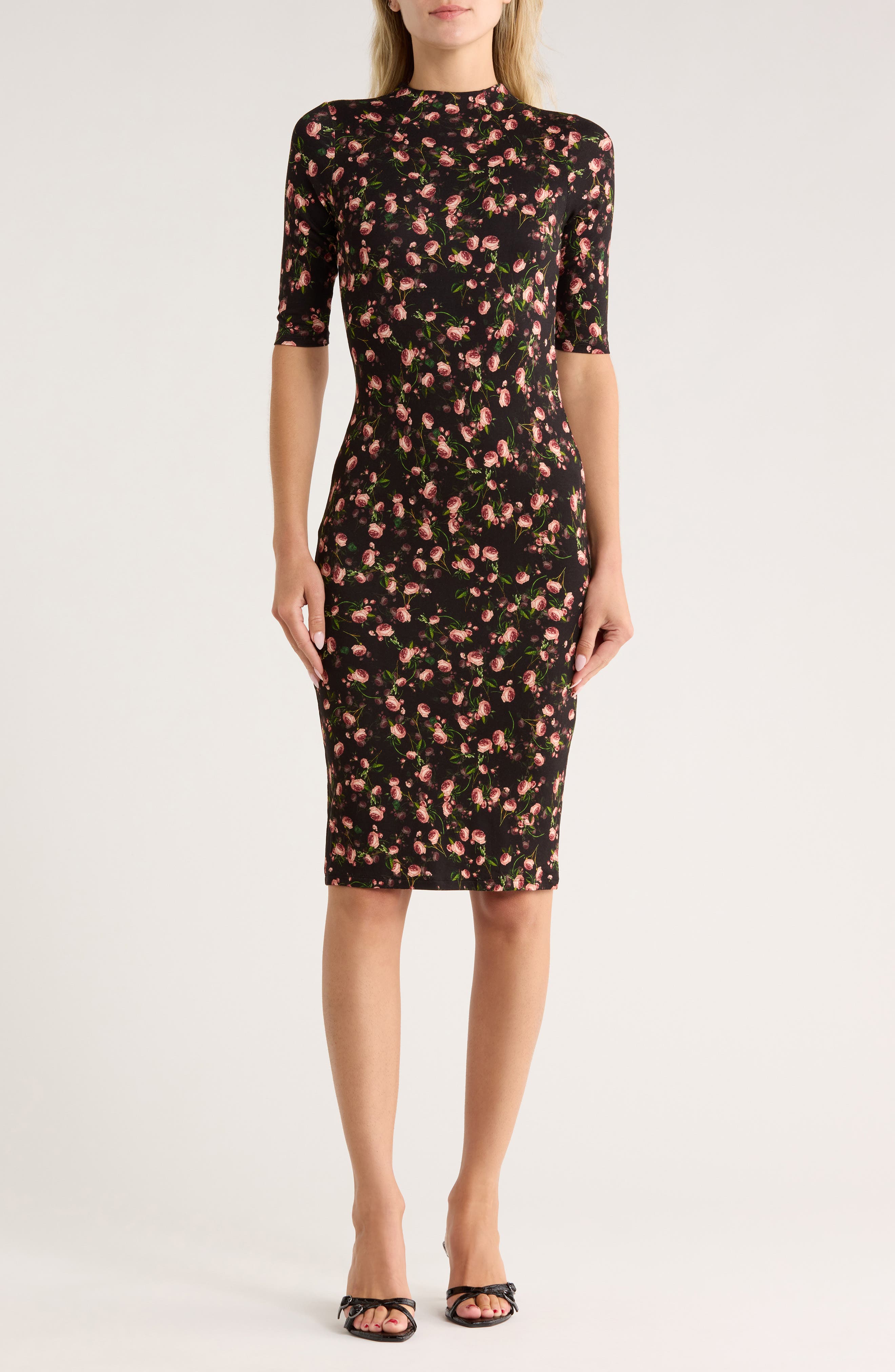Alice + Olivia Delora Floral Body-Con Dress