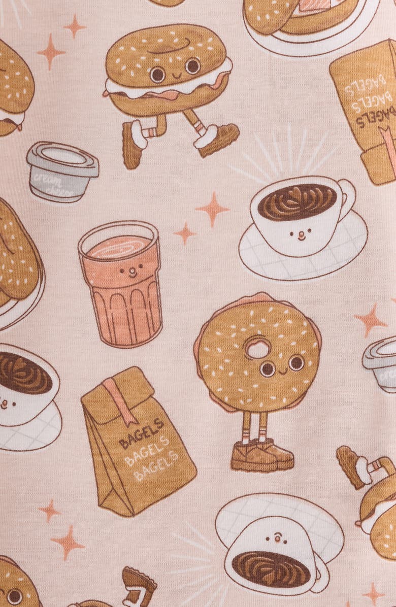 BUTTERBLU Cruz One-Piece Organic Cotton Footie Pajamas, Alternate, color, Schmear