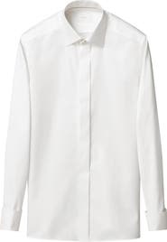 Eton Contemporary Fit Geometric Brocade Supima Cotton Dress Shirt