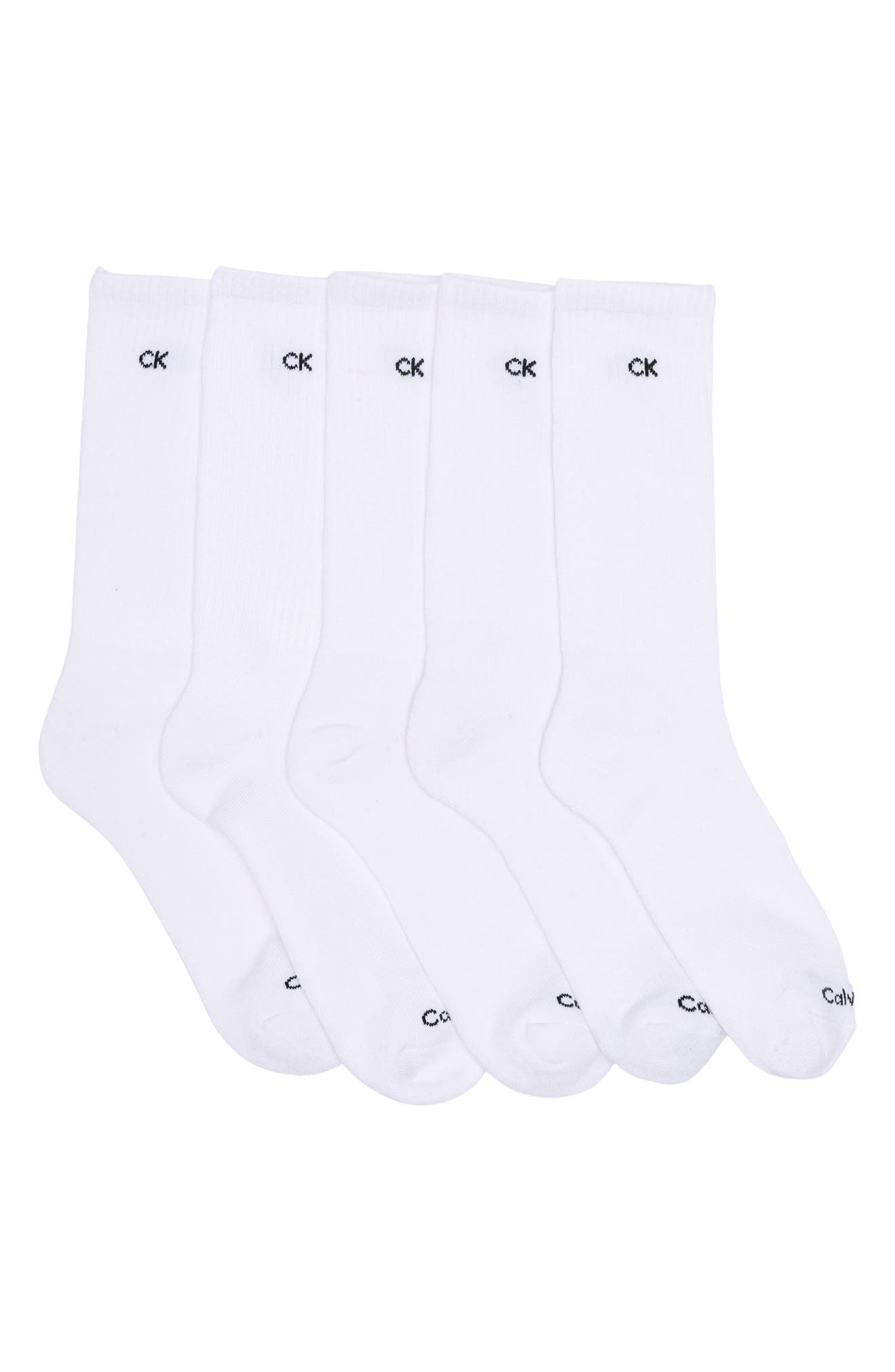 Calvin Klein Basic Sport Athletic Socks - Pack of 5