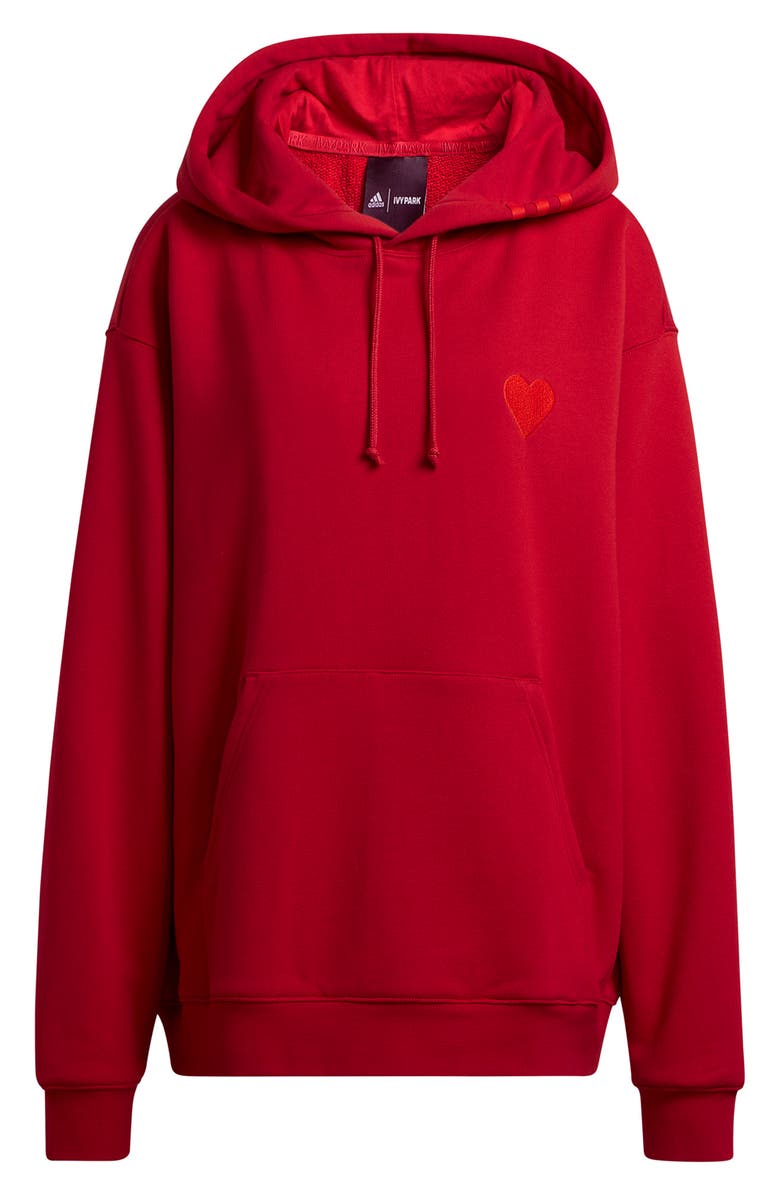 adidas x IVY PARK Heart & 3-Stripes Pullover Hoodie, Alternate, color, 