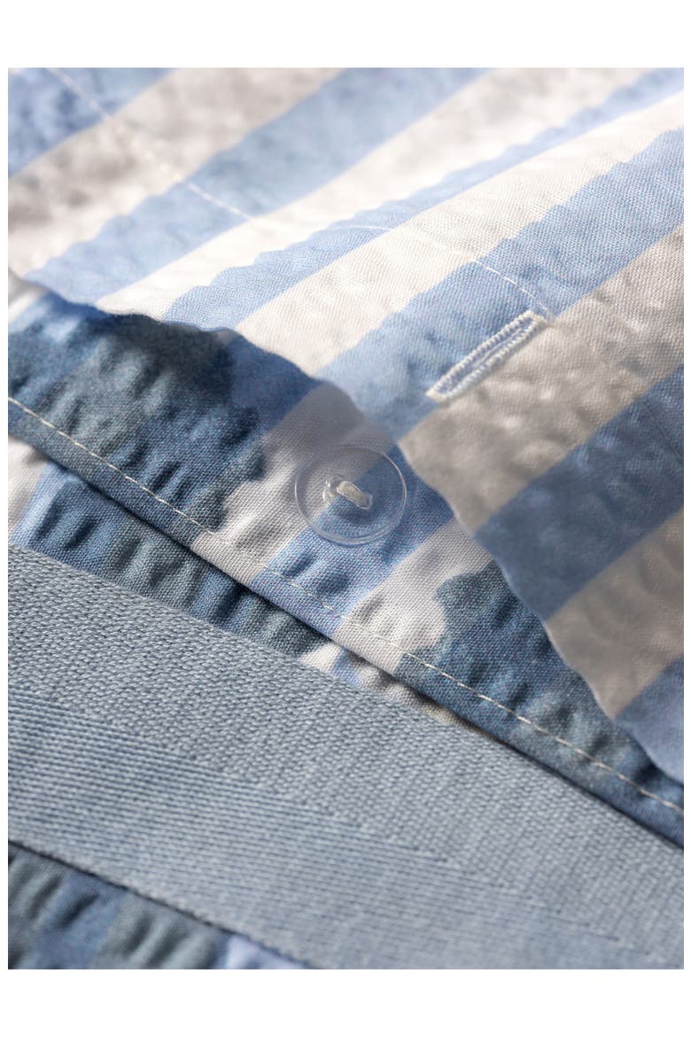 Leopard Print Seersucker Cotton King Quilt Set, Alternate, color, BLUE
