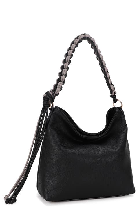 Isabella Faux Leather Hobo Bag
