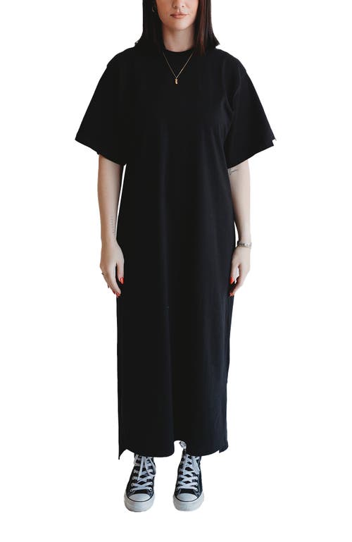 Turtledove London Organic Cotton Ruby Maxi Dress In Black