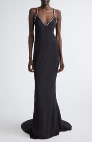 Stella McCartney Jewel Embellished Mermaid Gown with Train