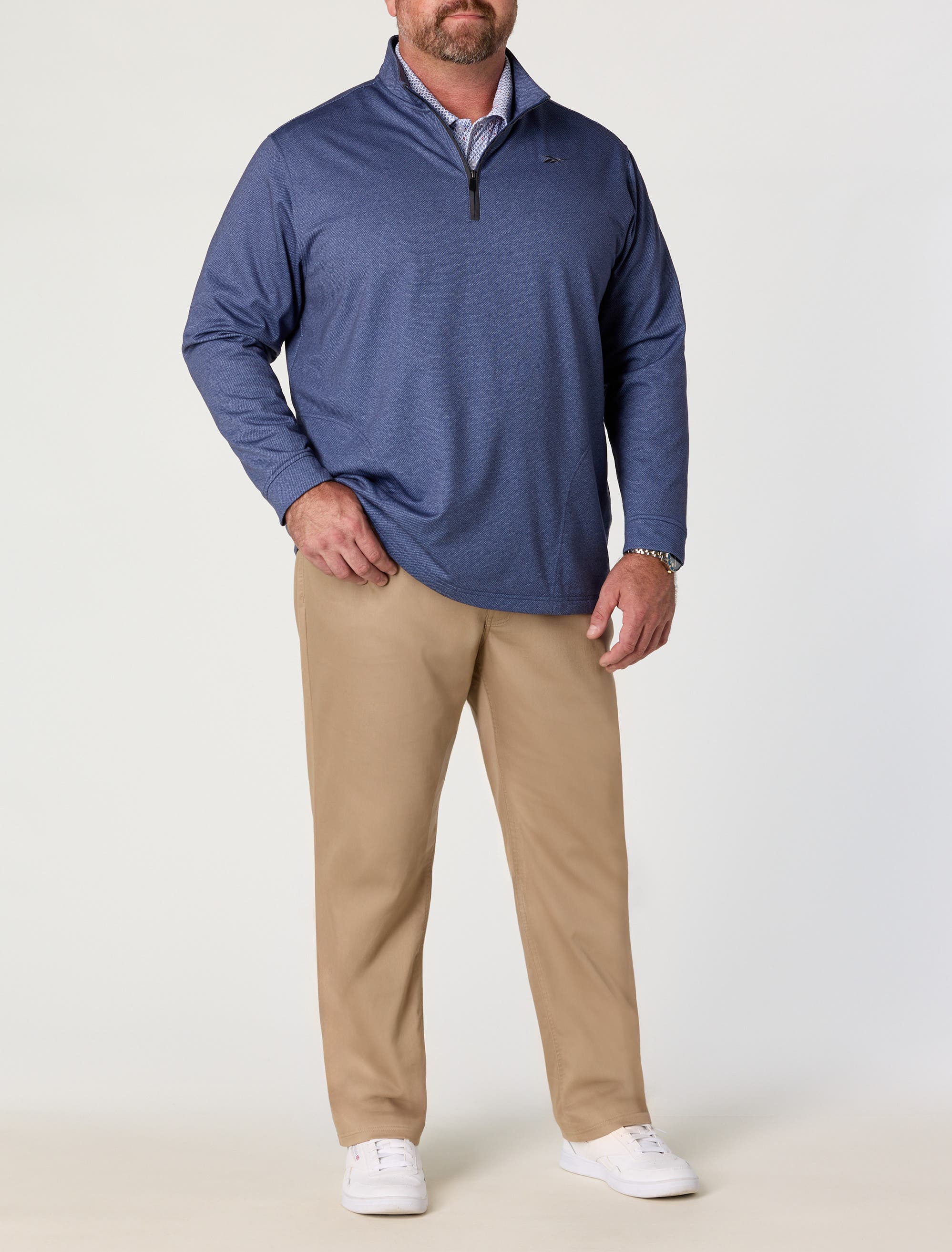 Reebok Big & Tall Contrast Shark-Tooth Polo Shirt (Men) | Nordstrom