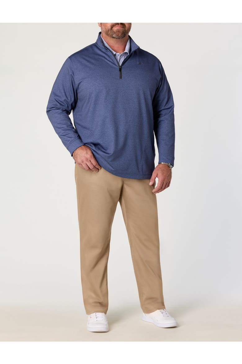 Big & Tall Textured 1/4-Zip Pullover, Alternate, color, LEGACY BLUE