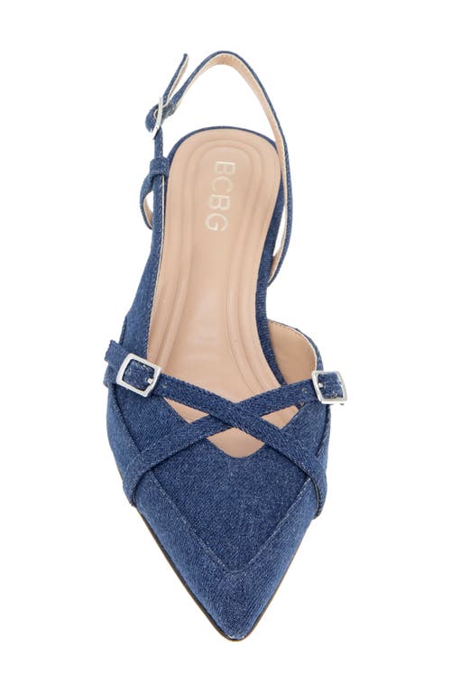 Bcbgeneration Kiran Slingback Kitten Heel Pump In Blue