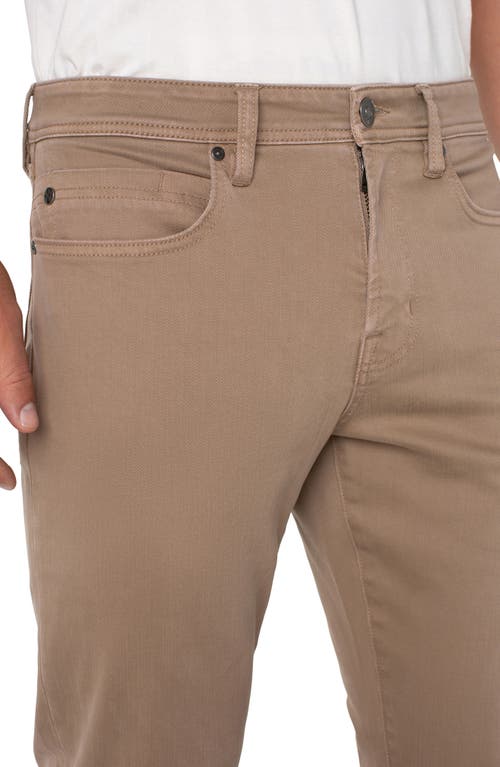 Liverpool Kingston Modern Straight Leg Jeans In Brown