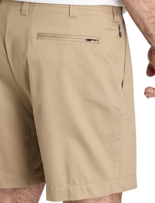 Oak Hill By Dxl Big & Tall Tech Shorts In Khaki