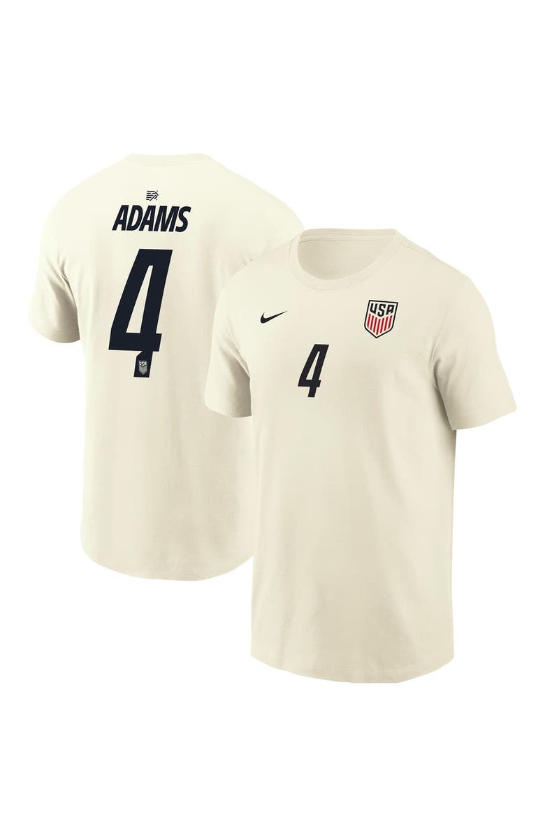 Nike Men's Nike Tyler Adams Cream USMNT Home Name & Number T-Shirt, Main, color, Cream