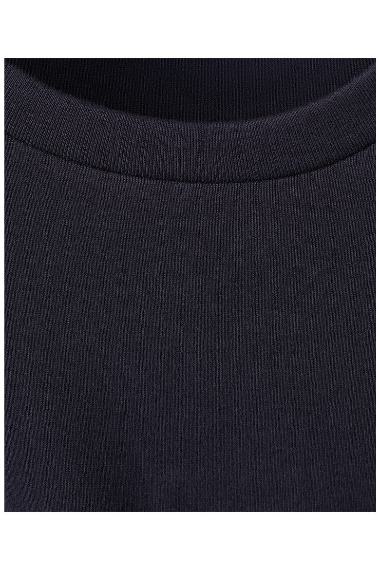 Side Tie Stretch Cotton T-Shirt Minidress, Alternate, color, NAVY