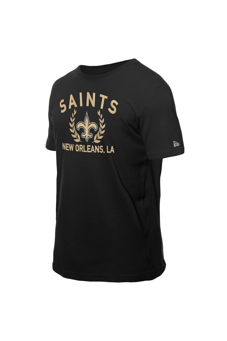 Men's New Era Black New Orleans Saints 2025 NFL Draft T-Shirt, Alternate, color, Black