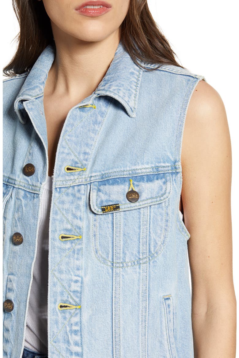 Rider Denim Vest, Alternate, color, FRONTIER