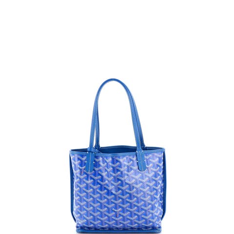 Anjou Reversible Tote Coated Canvas Mini