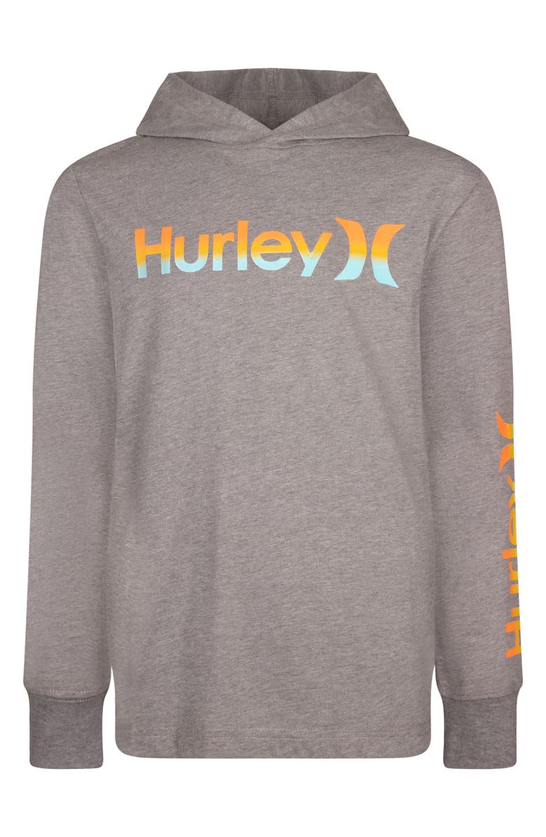 Hurley Kids' O and O Gradient Logo Pullover Hoodie, Main, color,