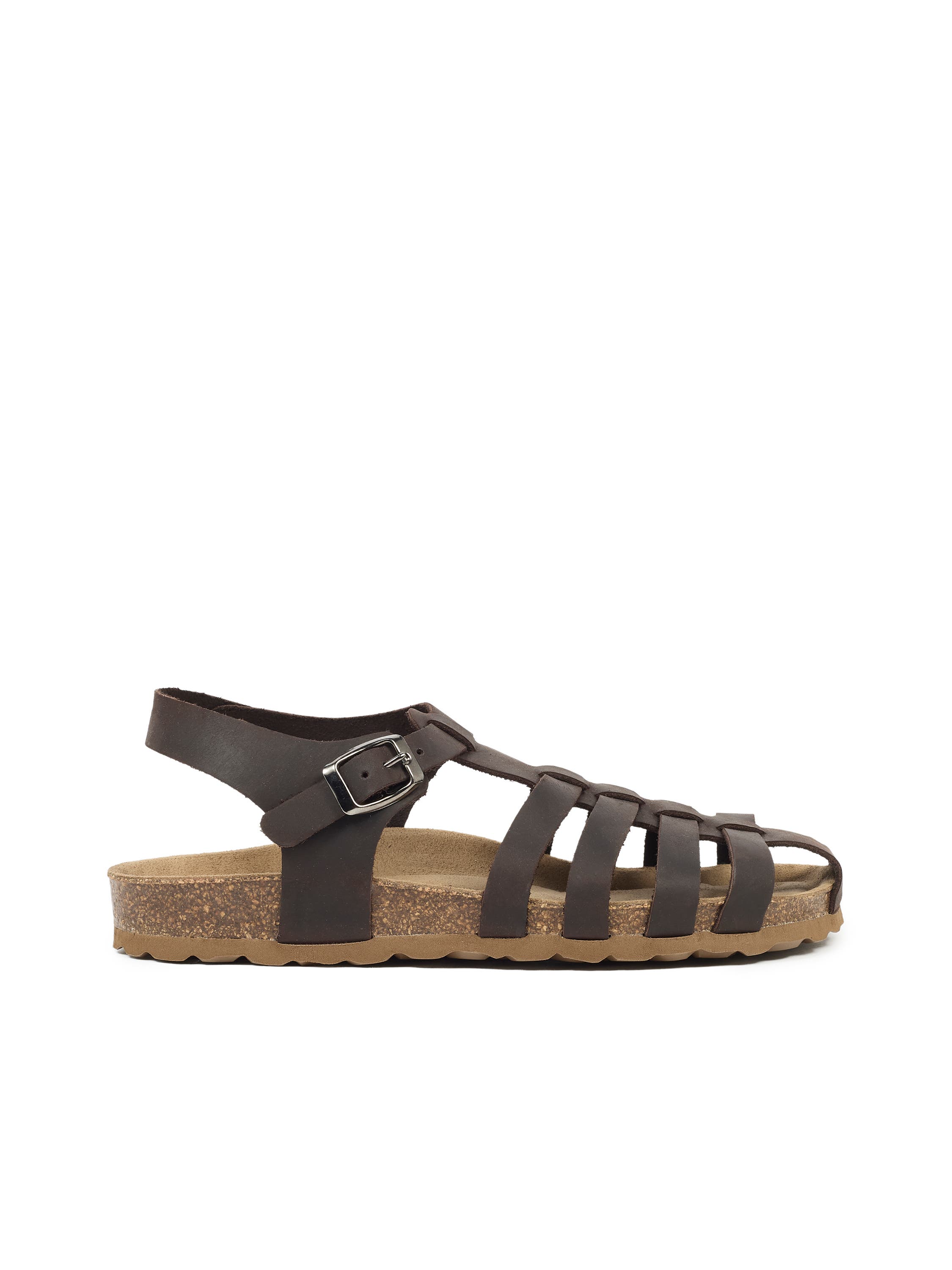 Fisherman's Flat Sandal, Main, color, EBONY