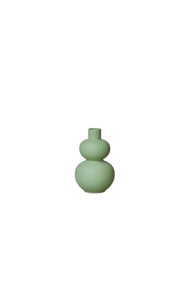 Matte Porcelain Mini Double Lobed Vase, Main, color, Sage