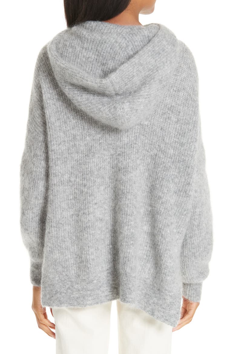 Soft Wool Blend Hoodie, Alternate, color, PALOMA MELANGE 921