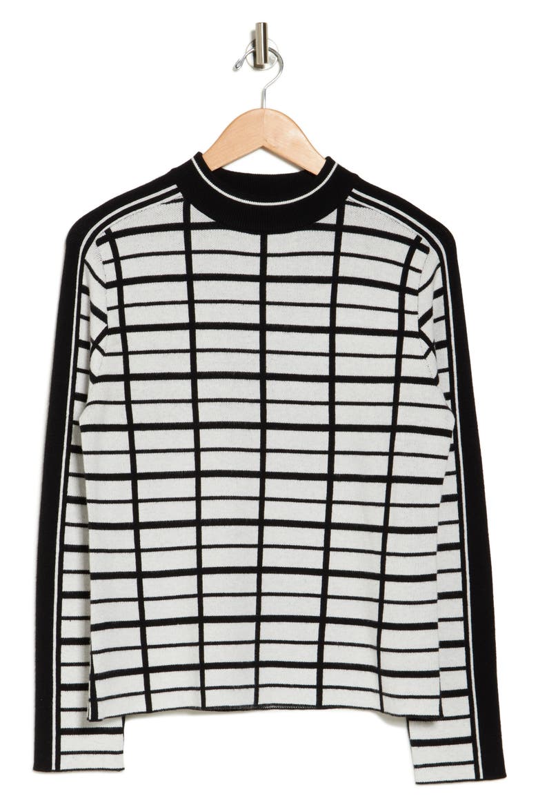 Eve Windowpane Jacquard Sweater, Alternate, color, WINDOWPANE