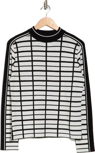 Eve Windowpane Jacquard Sweater