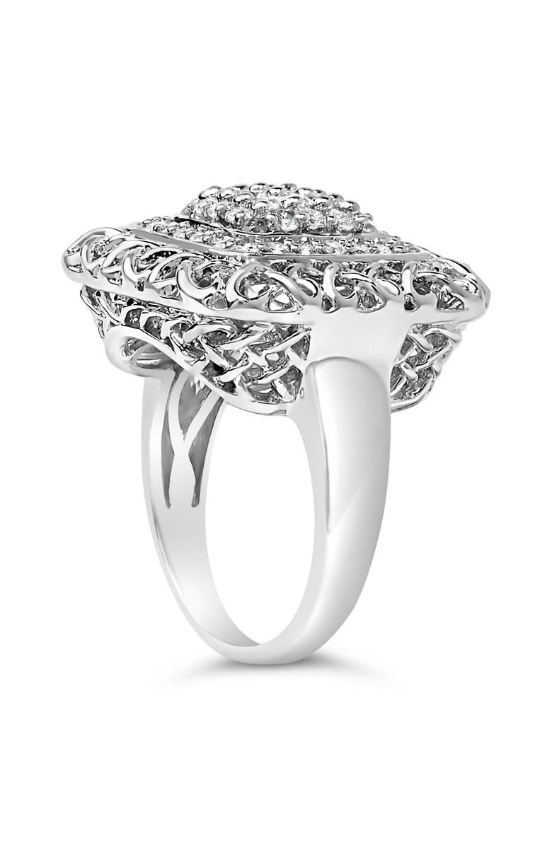 Haus of Brilliance Sterling Silver 1.0 Cttw Diamond Celtic Knot Cocktail Ring, Alternate, color, Silver