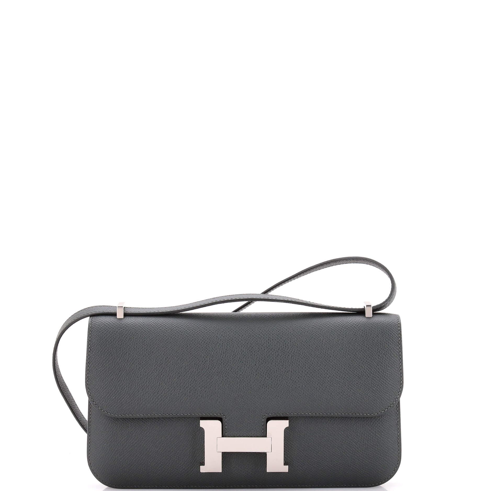 Pre-Owned Hermes Constance Elan NM Bag Epsom 25, Main, color, Vert Mangrove