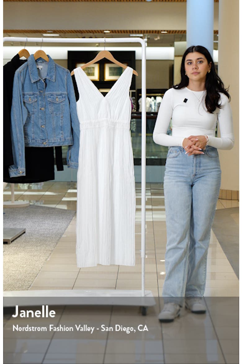 Double V-Neck Satin Midi Slipdress video