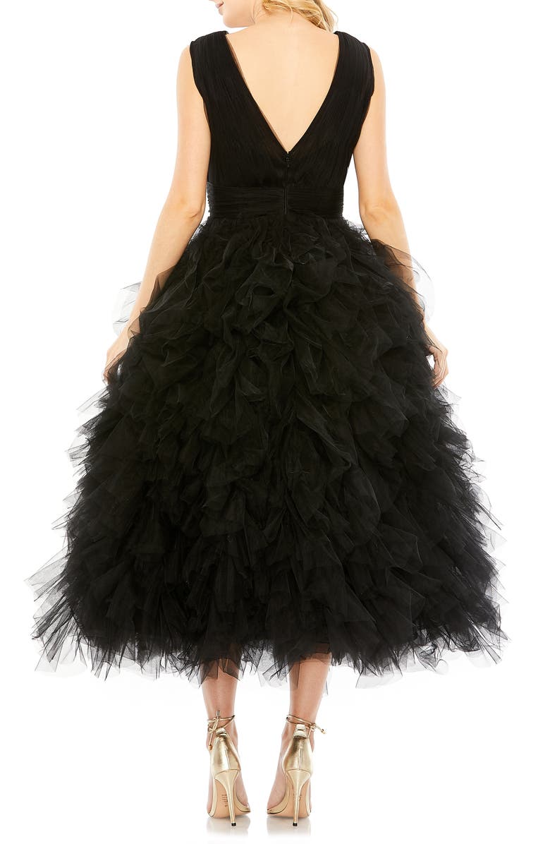 Mac Duggal Tulle A-Line Cocktail Dress, Alternate, color,
