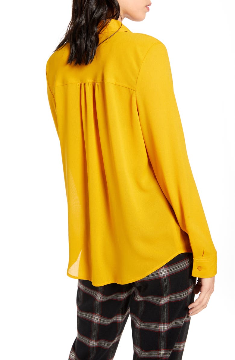 BP. x Claudia Sulewski Gathered Back Shirt, Alternate, color,