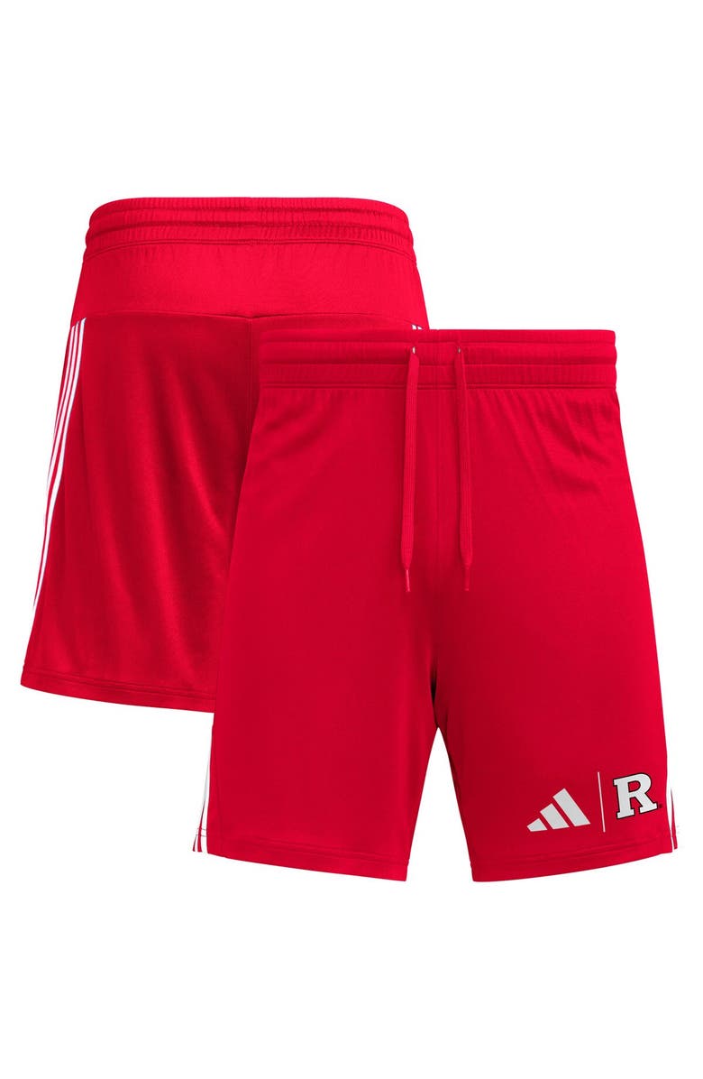 adidas Men's adidas Scarlet Rutgers Scarlet Knights AEROREADY 7" Shorts, Alternate, color, Scarlet