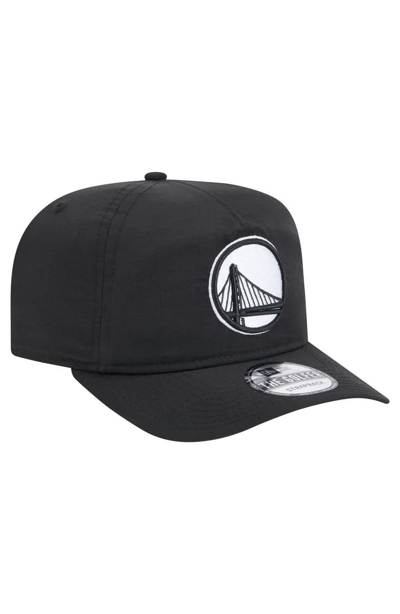 New Era Men's New Era Black Golden State Warriors Injection Everyday Golfer Adjustable Hat, Alternate, color, Black