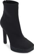 DKNY Zed Square Toe Platform Bootie