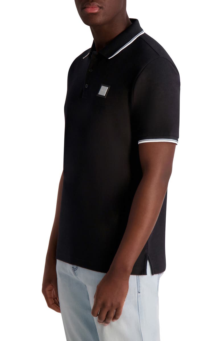 KARL LAGERFELD PARIS Core Karl Tipped Polo, Alternate, color,