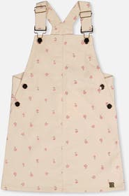 Deux par Deux Corduroy Adjustable Strap Overall Dress