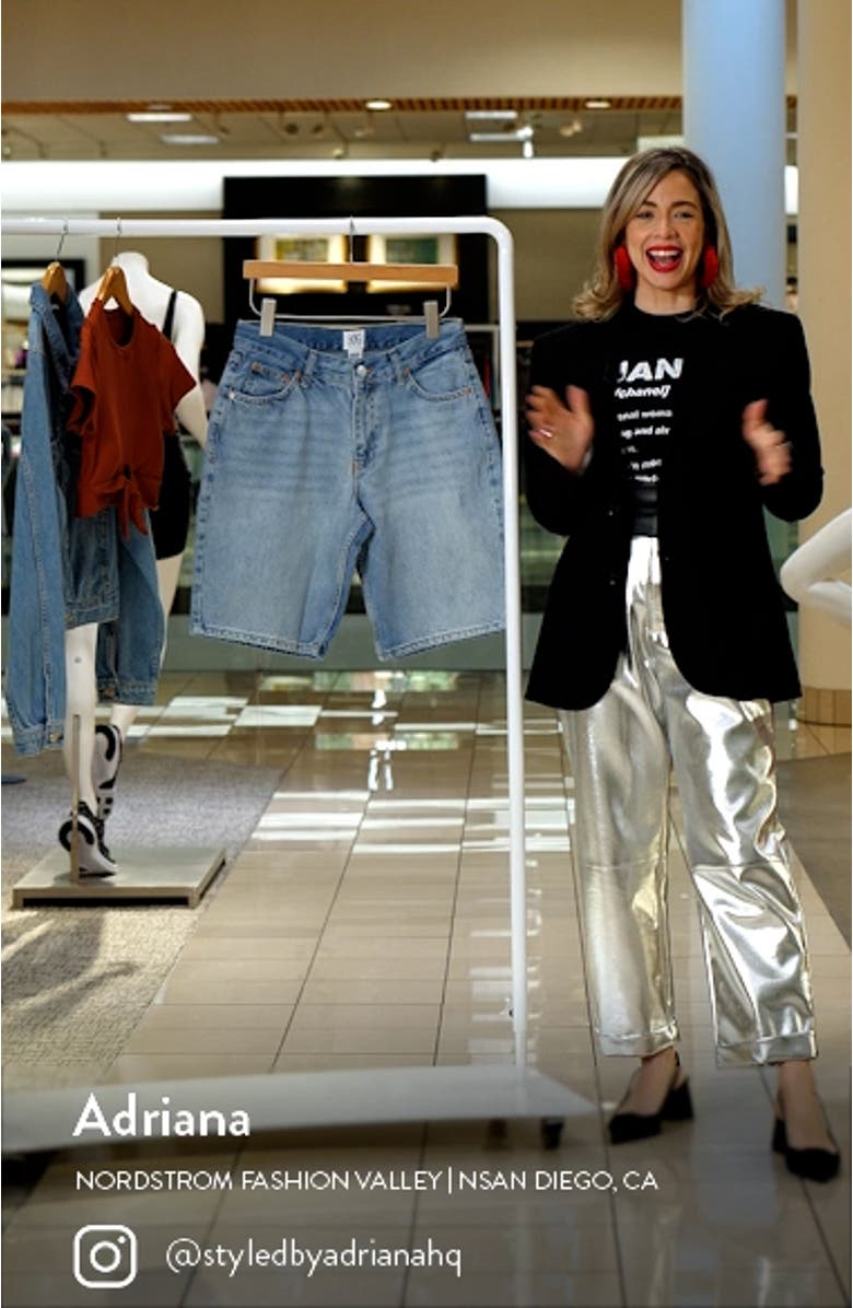 Jack Low Rise Longline Denim Shorts, sales video thumbnail