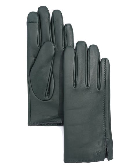 side vent leather touch glove