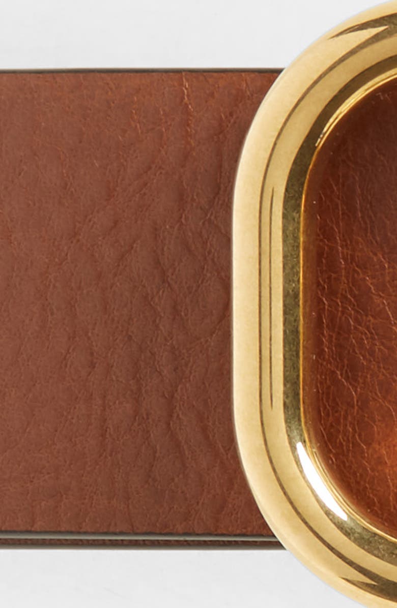 Valentino Garavani Go Logo Leather Belt, Alternate, color,