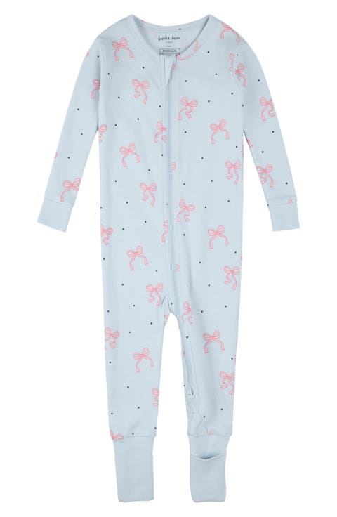 Fitted Organic Cotton Convertible Footie Pajamas