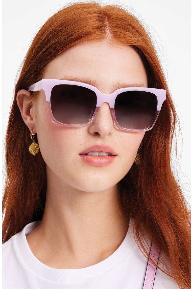harlow 55mm square sunglasses, Alternate, color, VIOLET