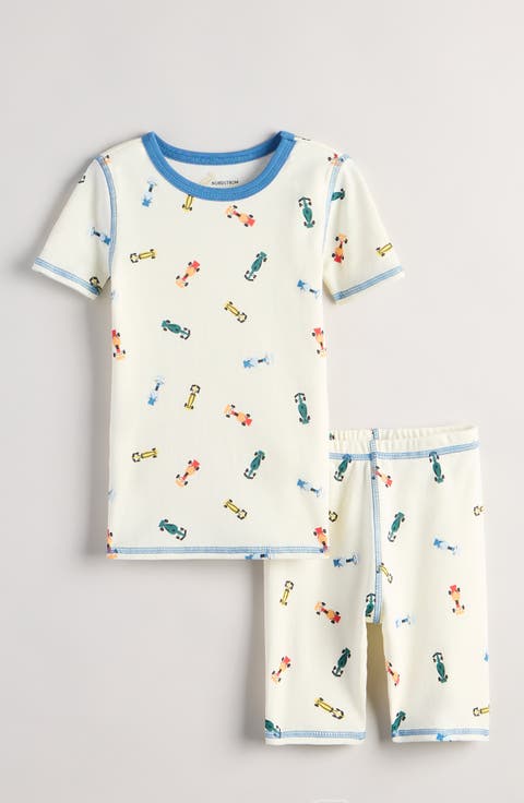 Kids' Glow in the Dark Fitted Two-Piece Short Pajamas (Toddler, Little Kid & Big Kid)