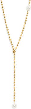 Bracha Isla Natural Pearl Lariat Y-Necklace