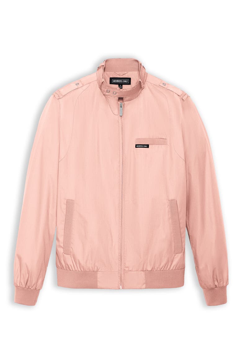 Classic Iconic Racer Jacket, Alternate, color, Light pink