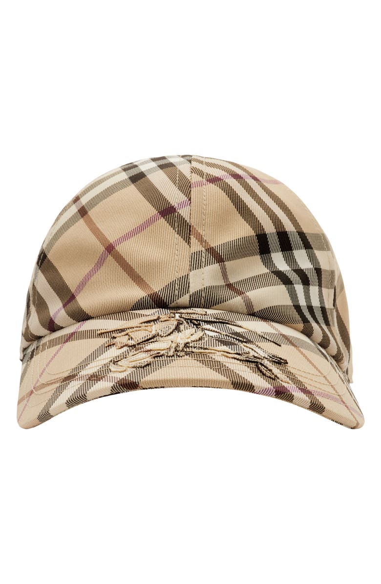 Burberry Essentials EKD Check Baseball Cap, Main, color, 