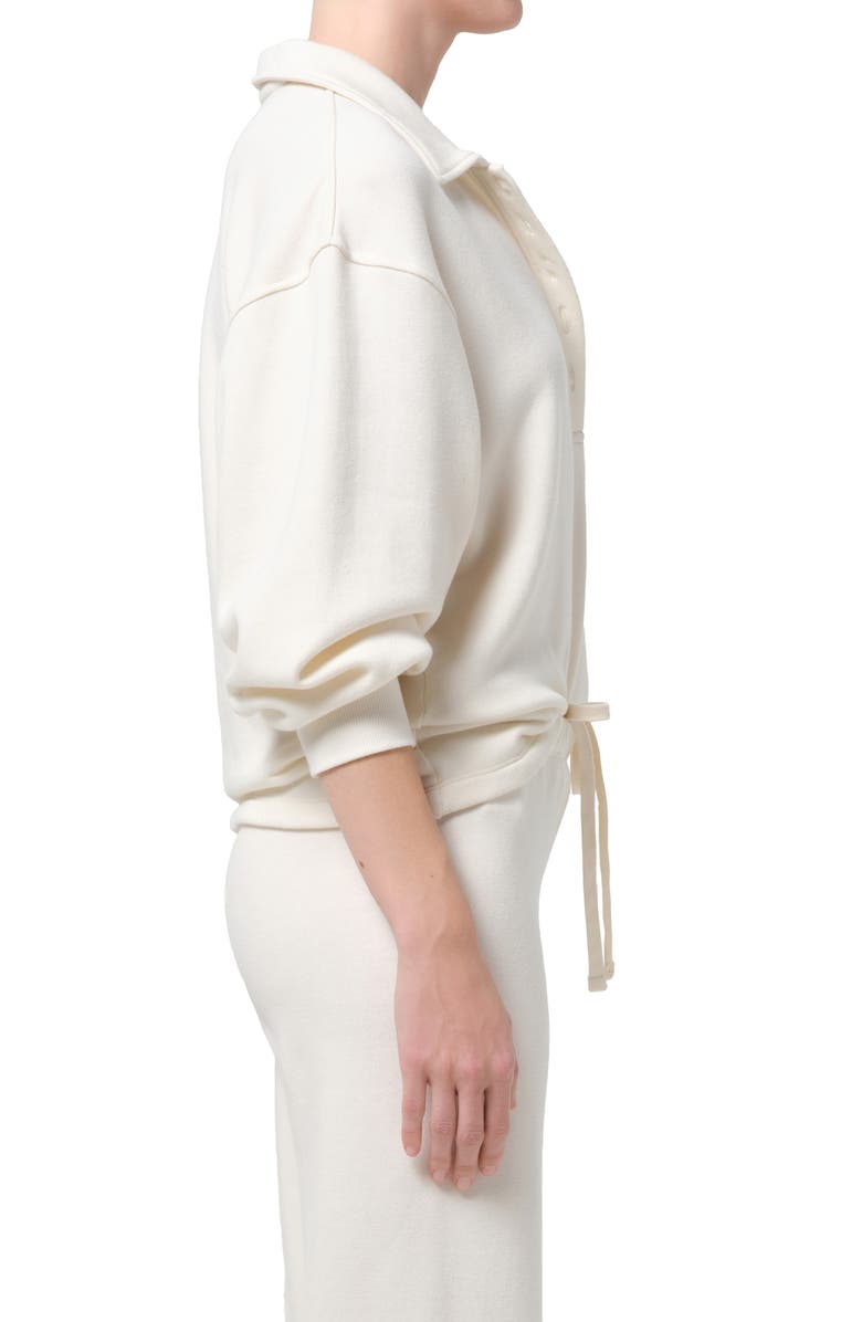 Citizens of Humanity Johnny Collar Oversize Fleece Sweatshirt, Alternate, color, Pashmina Off White