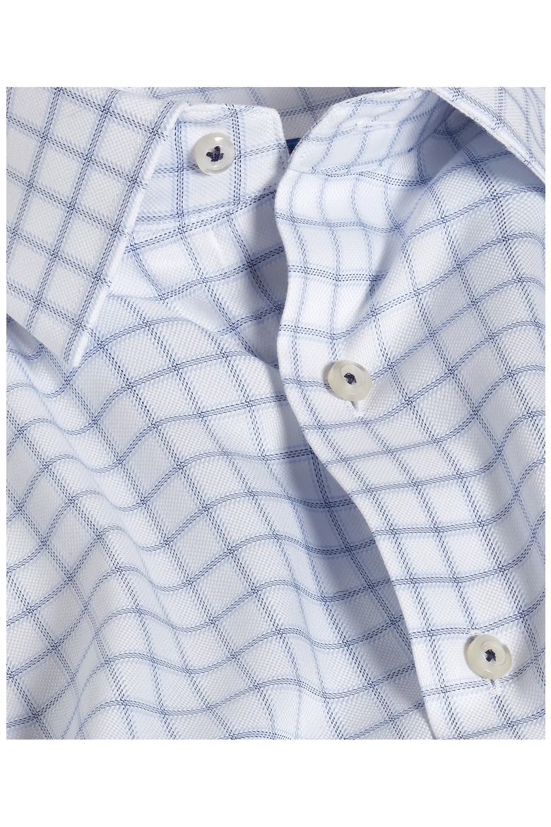Regular Fit Windowpane Check Dress Shirt, Alternate, color, WHITE/ NAVY