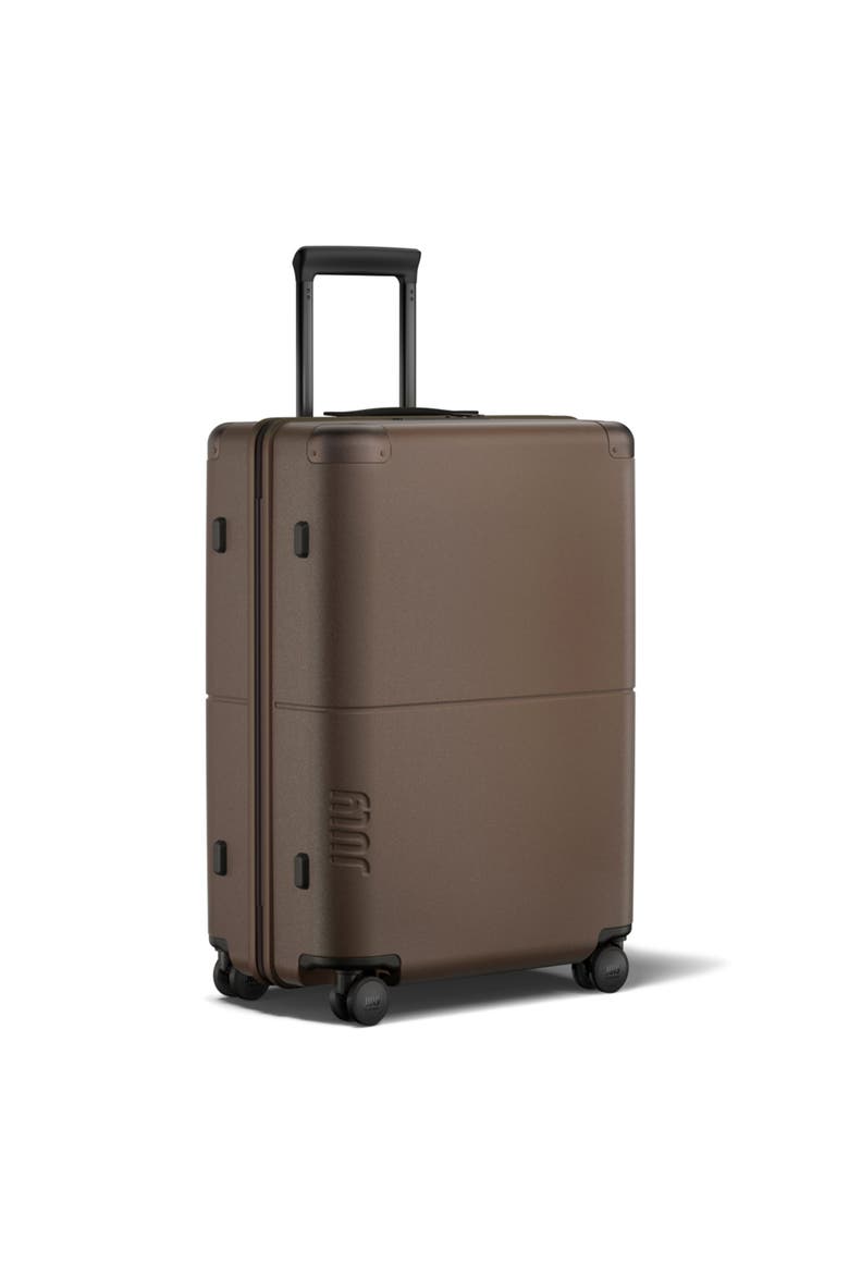 Checked With Built In Tracking, Alternate, color, Dark Brown